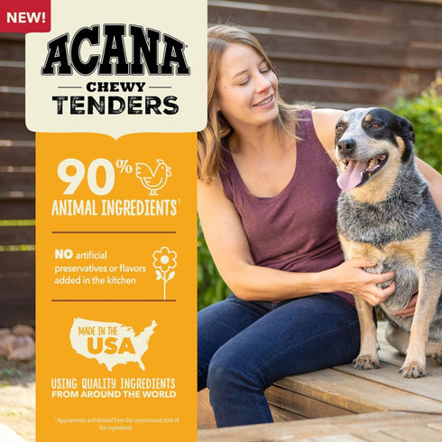 Acana Chewy Tenders Chicken Immune System Support Dog Treats 4oz - Poudre Pet & Feed Supply 5