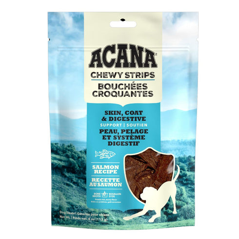 Acana Chewy Tenders Salmon Skin Coat Digestive Support Dog Treats 4oz - Poudre Pet & Feed Supply 6