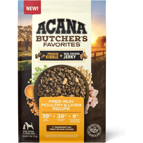 Acana Butcher's Favorites Free-Run Poultry & Liver Dry Dog Food 4lb - Poudre Pet & Feed Supply