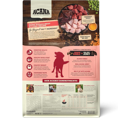 Acana Butcher's Favorites Farm-Raised Beef & Liver Dry Dog Food 4lb - Poudre Pet & Feed Supply 2