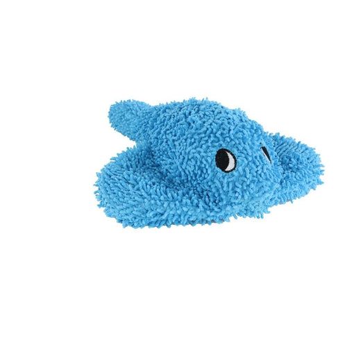 Tuffy's Mighty Microfiber Ball Stingray Blue