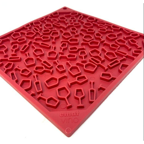 SodaPup Vino Design eMat Enrichment Lick Mat Red - Poudre Pet & Feed Supply 3