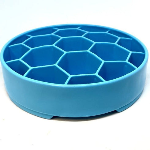SodaPup Honeycumb eBowl Slow Feeder Blue - Poudre Pet & Feed Supply 5