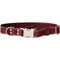 Euro Dog Quick Release Dog Collar Leather XL Burgundy - Poudre Pet & Feed Supply
