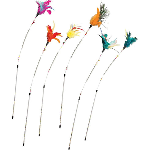 Ethical Cat Spring Coil Teaser Wand - Assorted - Poudre Pet & Feed Supply
