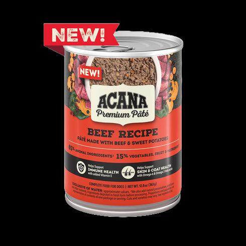 Acana Premium Pâté Wet Dog Food - Beef - 12.5oz Can