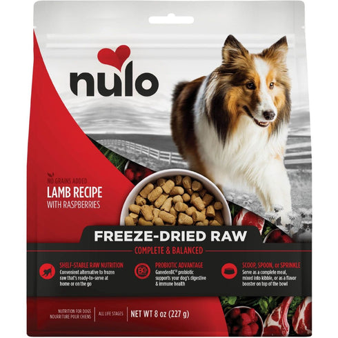 Nulo Freeze-Dried Raw Lamb & Raspberries Dog Food 8oz - Poudre Pet & Feed Supply