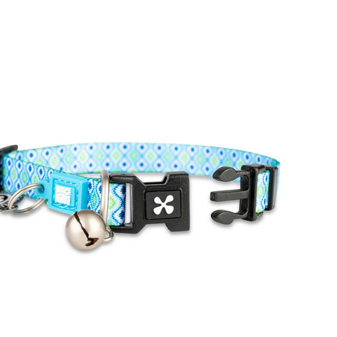 Max&Molly Smart ID Cat Collar Retro Blue - Poudre Pet & Feed Supply 2