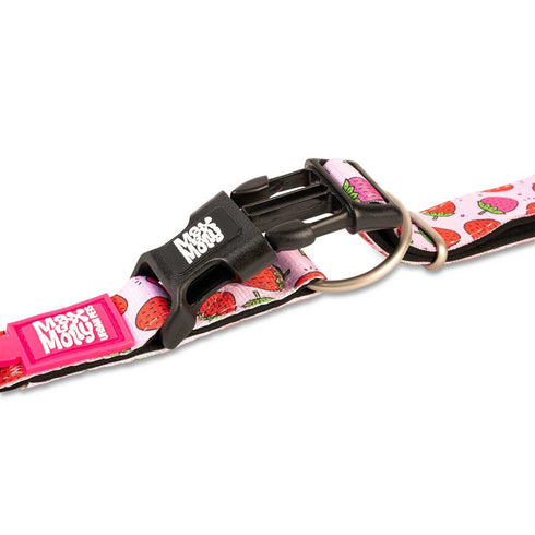 Max&Molly Smart ID Dog Collar Strawberry Dream S 11-18" - Poudre Pet & Feed Supply 2