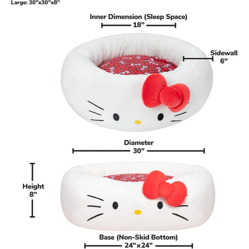 Squishmallows Hello Kitty and Friends Pet Bed Large - Poudre Pet & Feed Supply 3