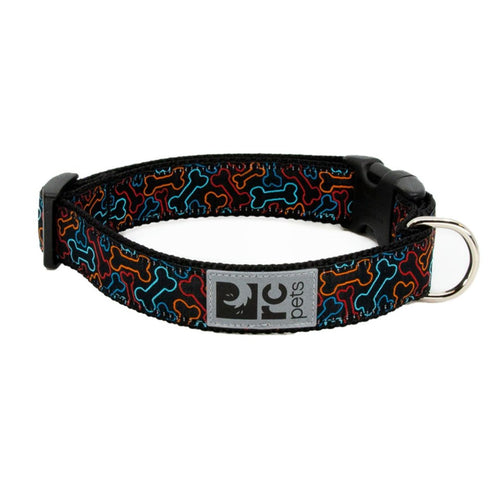 RC Pets Clip Collar Large 1" Bones - Poudre Pet & Feed Supply