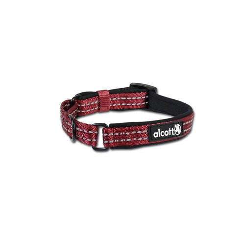 ALCOTT Martingale Collar for dogs, Red, Small, 5/8"x10"-14" - Poudre Pet and Feed Supply