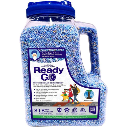 Ready Go Ice Melter with Traction Minerals 8lb Jug - Poudre Pet & Feed Supply