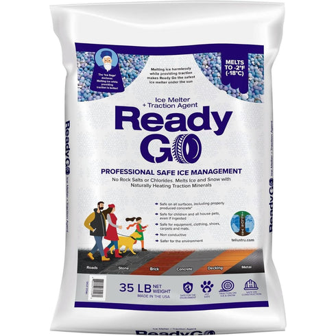 Ready Go Ice Melter with Traction Minerals 35lb Bag - Poudre Pet & Feed Supply