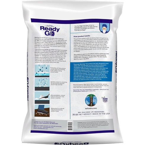 Ready Go Ice Melter with Traction Minerals 35lb Bag - Poudre Pet & Feed Supply 2