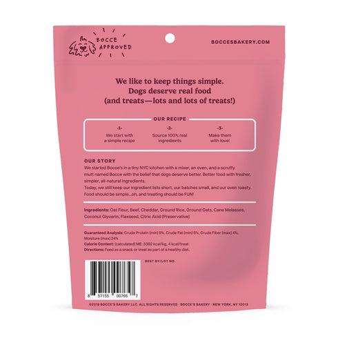 Bocce's Bakery Say Moooo Beef & Cheddar Training Bites Dog Treats 6oz - Poudre Pet & Feed Supply 2