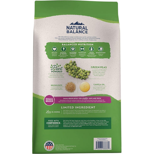 Natural Balance Vegetarian Small Breed Recipe Dry Dog Food 4lb - Poudre Pet and Feed Supply