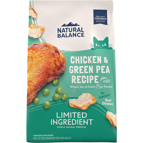 Natural Balance Grain Free L.I.D. Chicken Green Pea Cat Food 15lb - Poudre Pet and Feed Supply