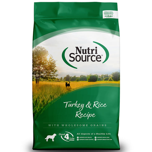 Nutrisource Turkey & Rice Recipe Dry Dog Food 26lb - Poudre Pet and Feed Supply