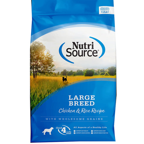 NutriSource Large Breed Chicken & Rice Dry Dog Food 26lb - Poudre Pet and Feed Supply