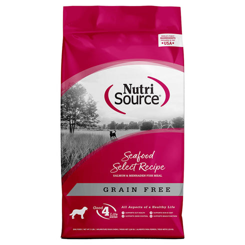 NutriSource Grain Free Seafood Select Recipe Dry Dog Food 26lb - Poudre Pet and Feed Supply
