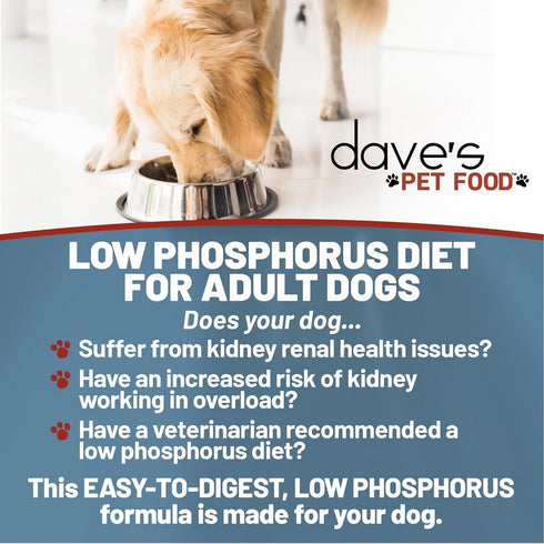 Dave's Pet Food Restricted Phosphorus Crumbles Chicken Dry Dog Food 4lb - Poudre Pet and Feed Supply