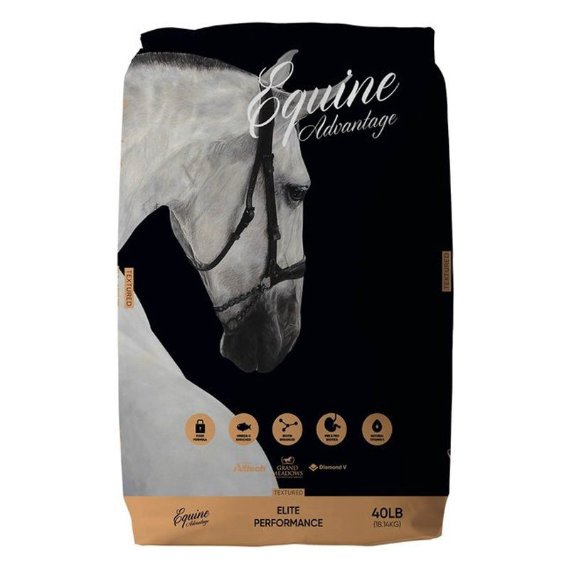 Equine Advantage Elite Performance Textured 40lb Poudre Pet and Feed Supply