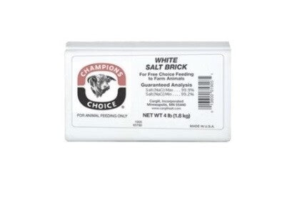 Kruse Plain Salt Brick Dog Supplements 4 Lb