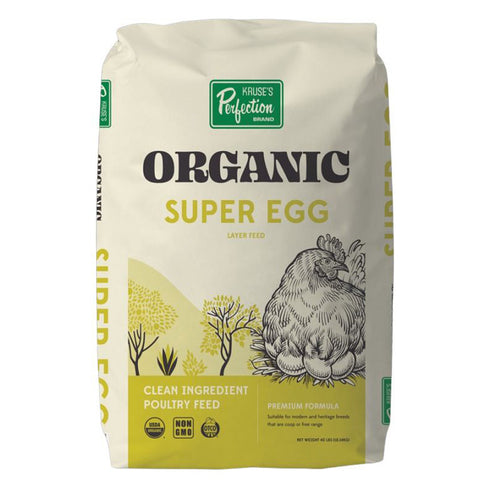 Kruse's Perfection Organic Super Egg Layer Feed 40lb - Poudre Pet and Feed Supply