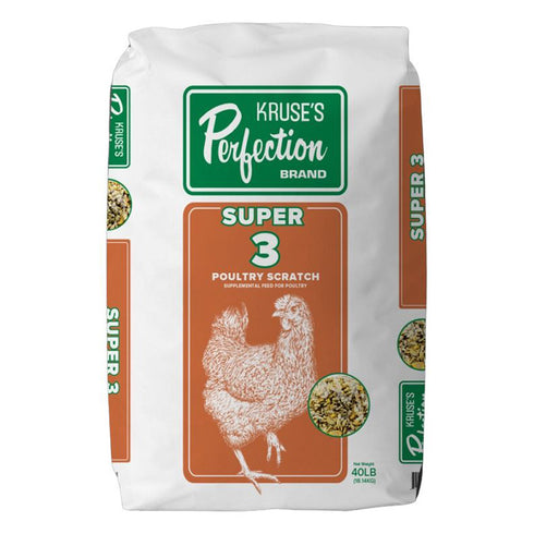 Kruse's Perfection Super 3 Poultry Scratch 40lb - Poudre Pet and Feed Supply