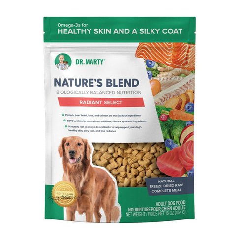 Dr. Marty Radiant Select Nature's Blend Freeze-Dried Dog Food 6oz poudrefeed.com