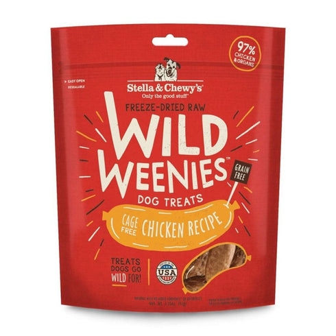 Stella & Chewys Freeze Dried Wild WeeniesCage-Free Chicken Dog Treats 11.5oz - Poudre Pet & Feed Supply