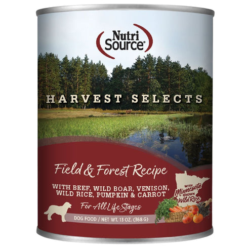 NutriSource Harvest Selects Field & Forest Wet Dog Food 13oz - Poudre Pet & Feed Supply