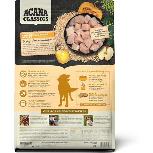 Acana Classics Chicken and Barley Dry Dog Food 4lb - Poudre Pet & Feed Supply 2