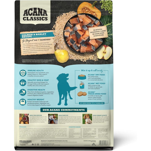 Acana Classics Salmon and Barley Dry Dog Food 4lb - Poudre Pet & Feed Supply 2