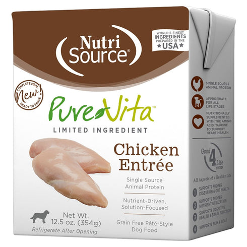 PureVita Tetra Pak Chicken Stew Wet Dog Food 12.5oz - Poudre Pet & Feed Supply