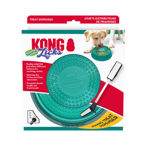 KONG Licks Spinz Disc, Large - Poudre Pet and Feed Supply