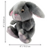 KONG KONG Toughz Bunny Durable Plush Dog Toy, Medium - Poudre Pet and Feed Supply
