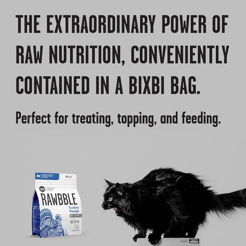Bixbi Cat Rawbble Freeze-Dried Turkey Raw Cat Food 3.5oz - Poudre Pet & Feed Supply 4