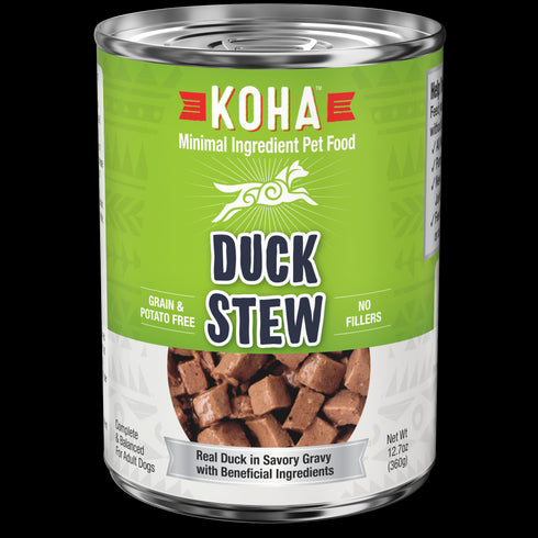 Koha Minimal Ingredient Duck Stew for Dogs 12.7oz - Poudre Pet and Feed Supply