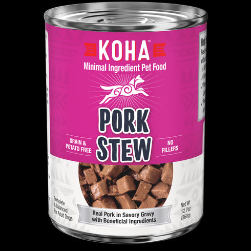 Koha Minimal Ingredient Pork Stew for Dogs 12.7oz - Poudre Pet and Feed Supply