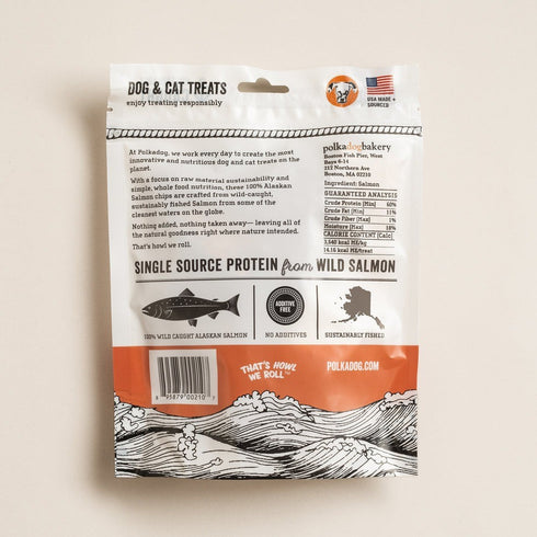 Polkadog Alaskan Salmon Chips 4 oz