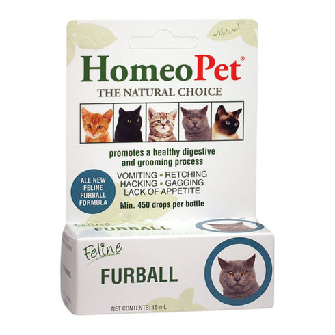 HomeoPet Feline Furball Relief Cat Medicine 15ml - Poudre Pet and Feed Supply