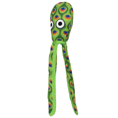 Tuffy's Ocean Creature Squid Dog Toy - green