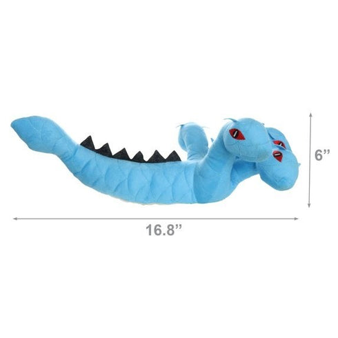 Tuffy's Mighty Dragon Hydra, Plush Squeaky Dog Toy