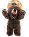 Tuffy's Mighty Angry Animals Plush Squeaky Dog Toy - Bear