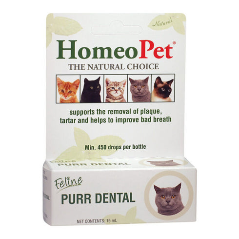 HomeoPet Feline Purr Dental Cat Medicine 15ml - Poudre Pet and Feed Supply