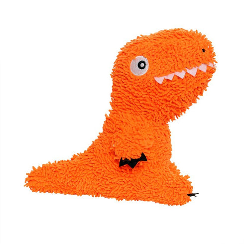 Tuffy's Mighty Microfibre Ball T-Rex Plush Dog Squeaker Toy