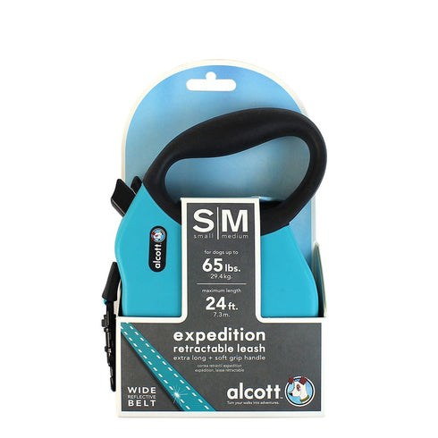 Alcott Expedition Retractable Leash Small Medium Blue - Poudre Pet and Feed Supply