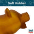 Indipets Rubber Pig Dog Toy - Poudre Pet & Feed Supply 3